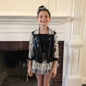 Black and Silver Dance Costume